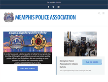 Tablet Screenshot of memphispoliceassociation.org